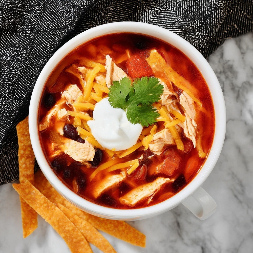 Slow Cooker Chicken Tortilla Soup Recipe - Recipe Image