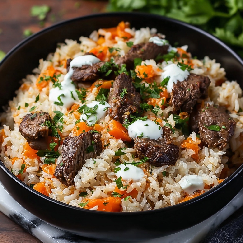 Steak & Queso Rice: A Tex-Mex Fiesta at Home Recipe - Recipe Image