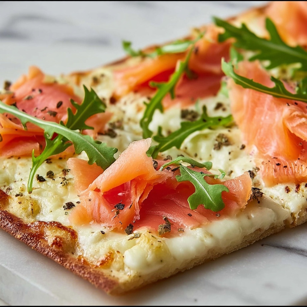 Smoked Salmon Pizza: A Quick, Gourmet Delight at Home Recipe - Recipe Image