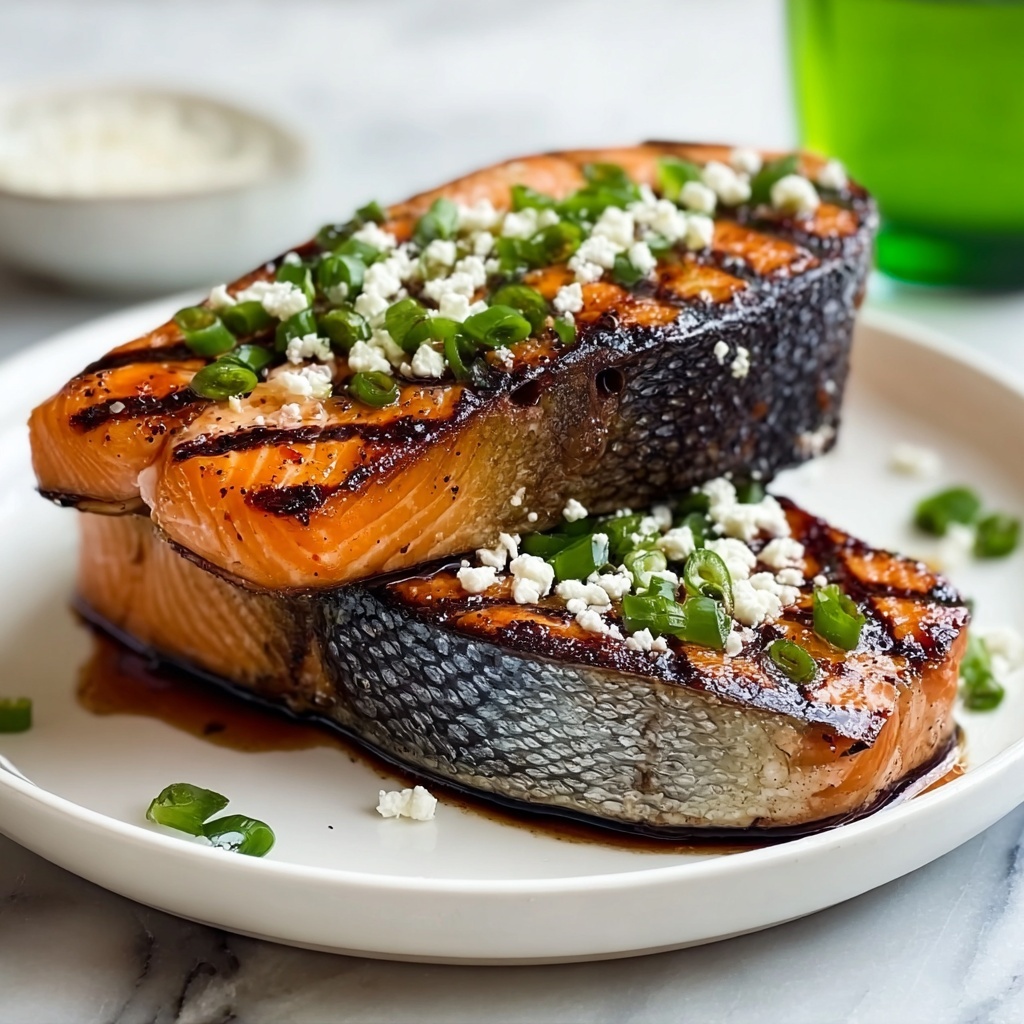 Maple Soy Grilled Salmon Steaks for Effortless Dinner Bliss Recipe - Recipe Image