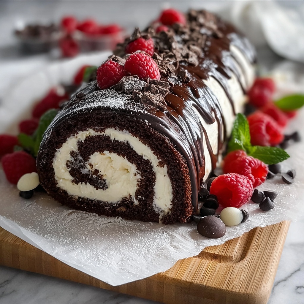 Choco Swiss Roll Delight Recipe - Recipe Image