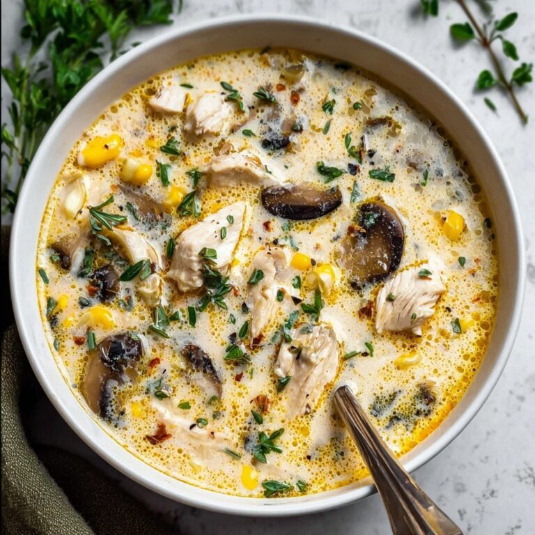Low Carb Chicken Mushroom Soup for Cozy Nights In Recipe