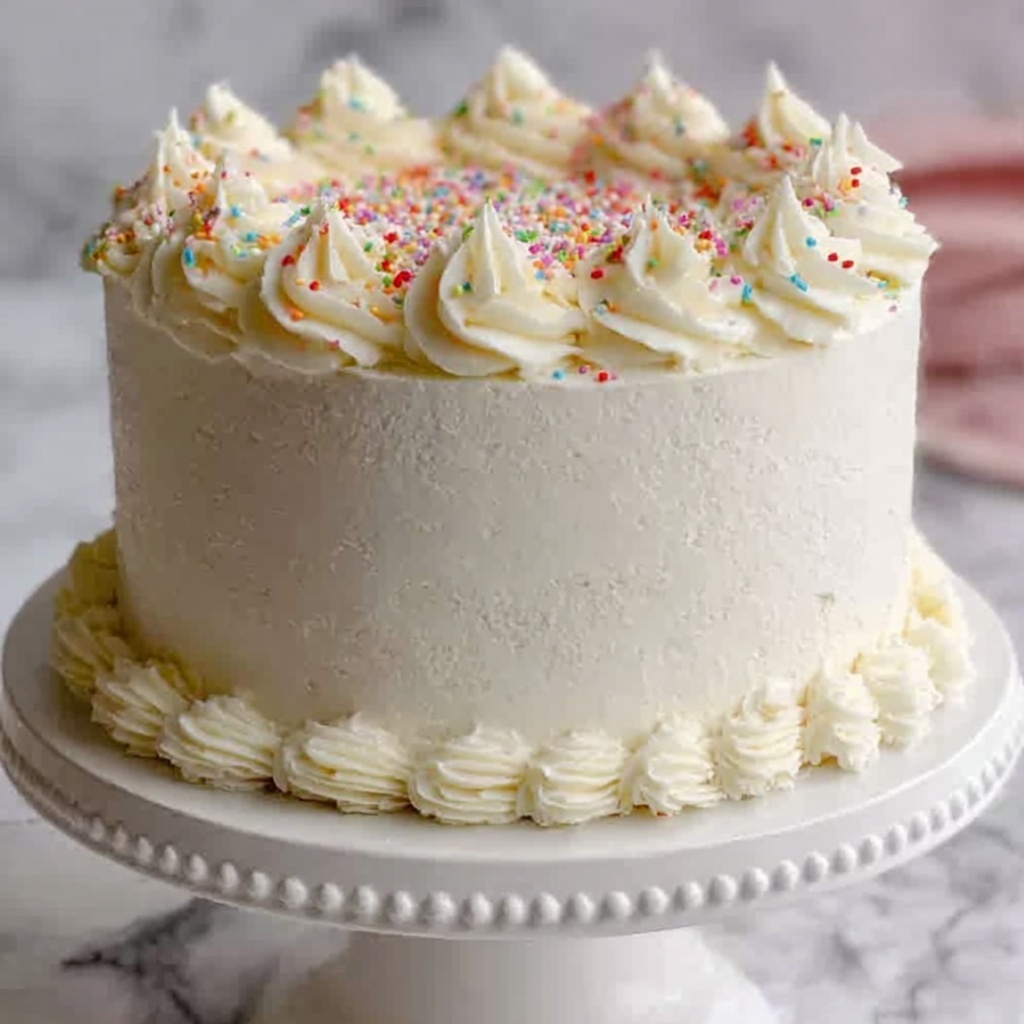 Classic White Cake Recipe - Recipe Image