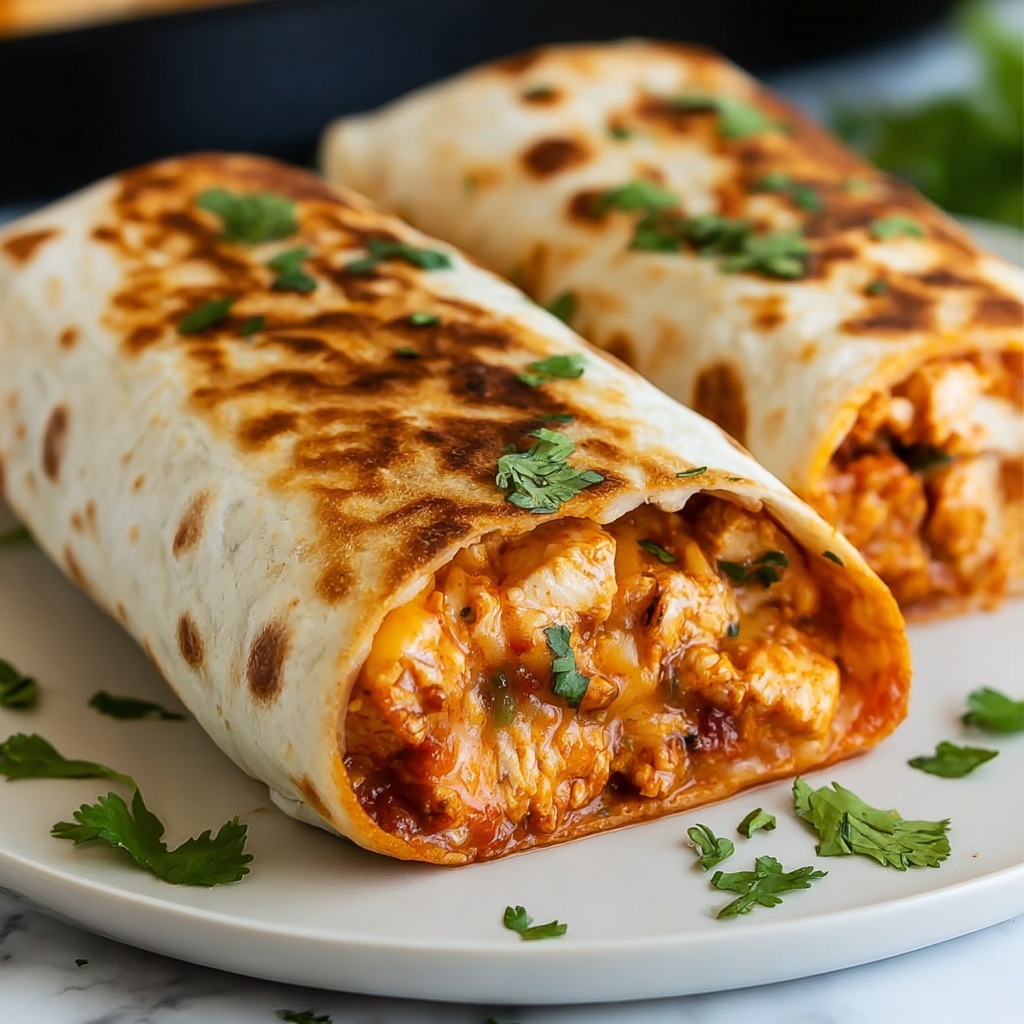 Baked Chicken Chimichangas Recipe - Recipe Image