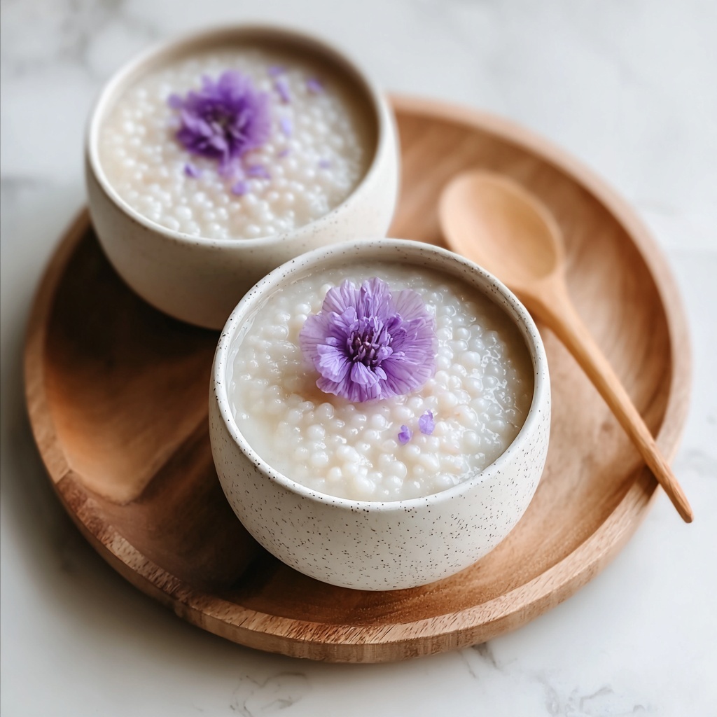 Taro Coconut Sago Bliss: A Creamy Dessert Adventure Recipe - Recipe Image