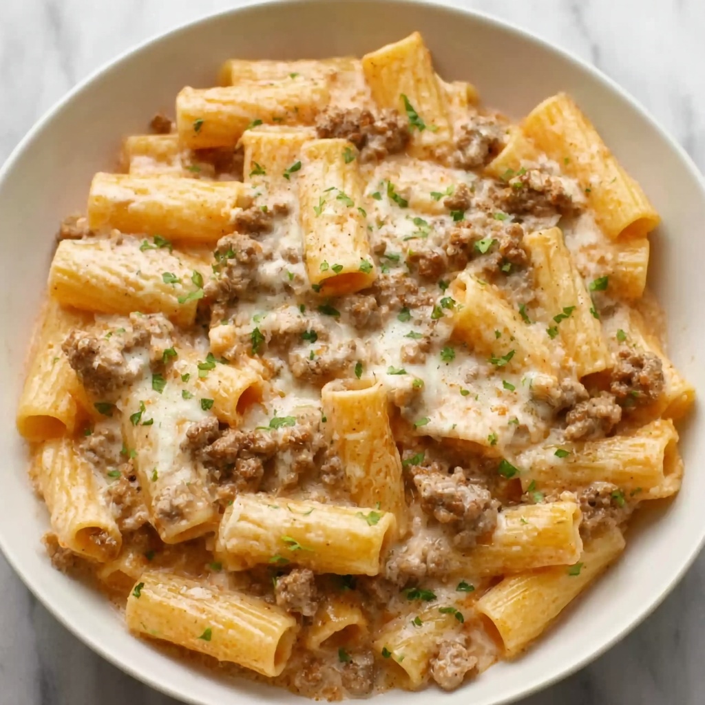 Creamy Rigatoni with Boursin Cheese Recipe - Recipe Image