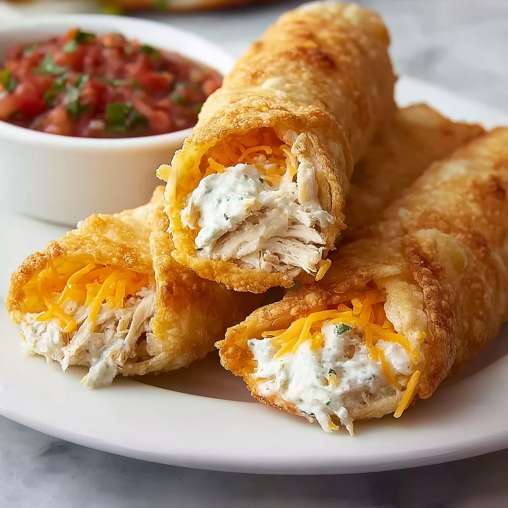 Cheesy Chicken Taquitos Recipe - Recipe Image