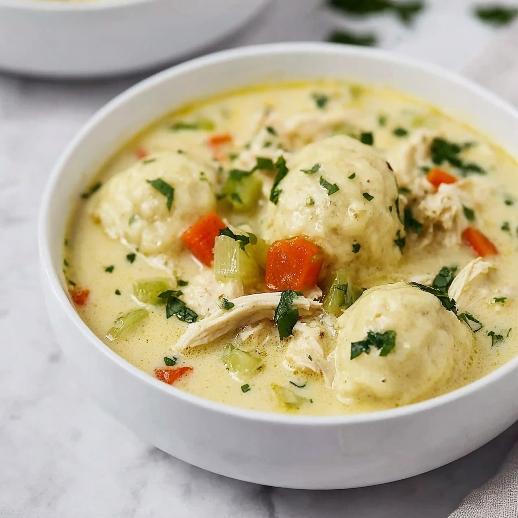 Cozy Stovetop Chicken and Dumplings for Easy Comfort Food Recipe - Recipe Image
