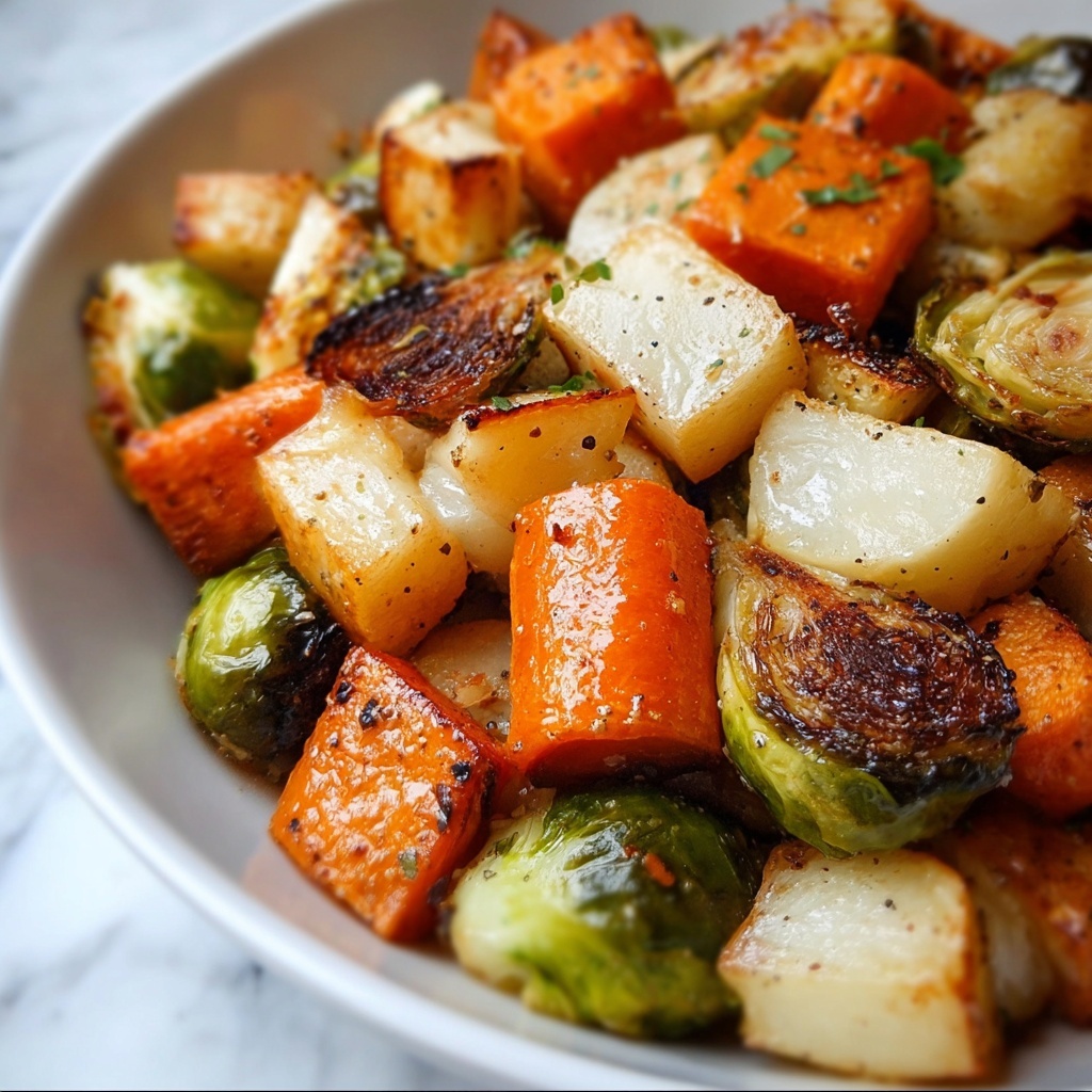 Maple Roasted Vegetables with Apples and Sweet Potatoes Recipe - Recipe Image