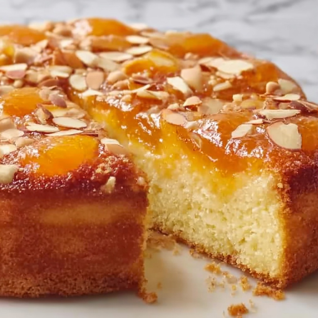 Ricotta Apricot Almond Cake Recipe - Recipe Image