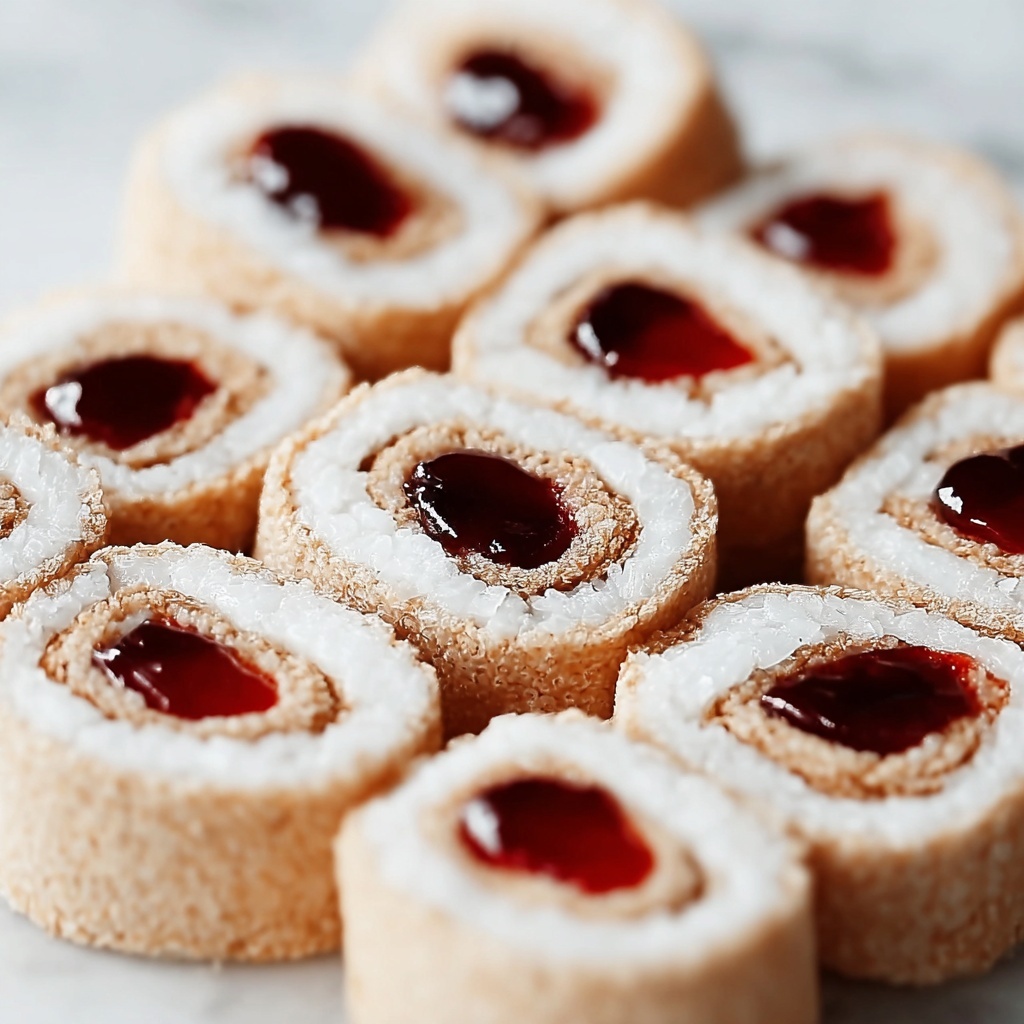 Peanut Butter and Jelly Sandwich Sushi Rolls Recipe - Recipe Image