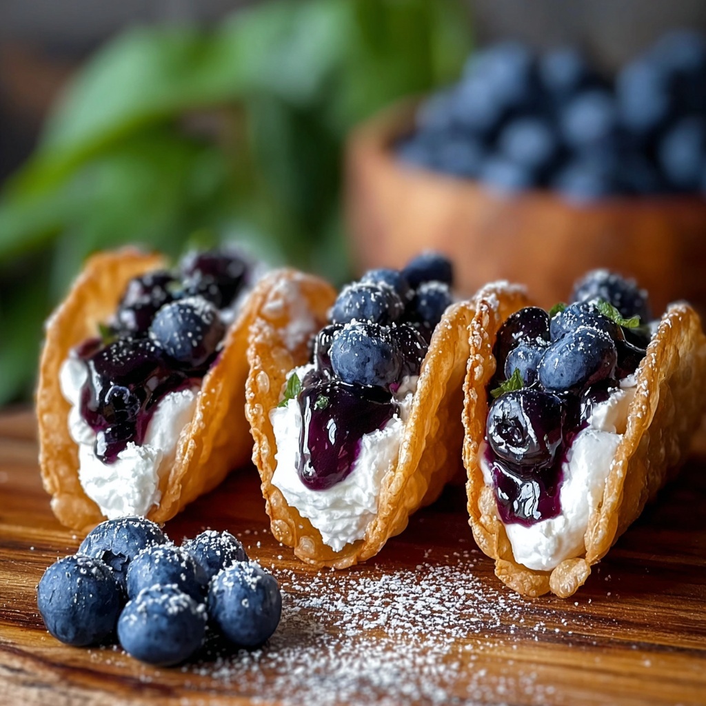 Blueberry Cheesecake Tacos for Summer Bliss Recipe - Recipe Image