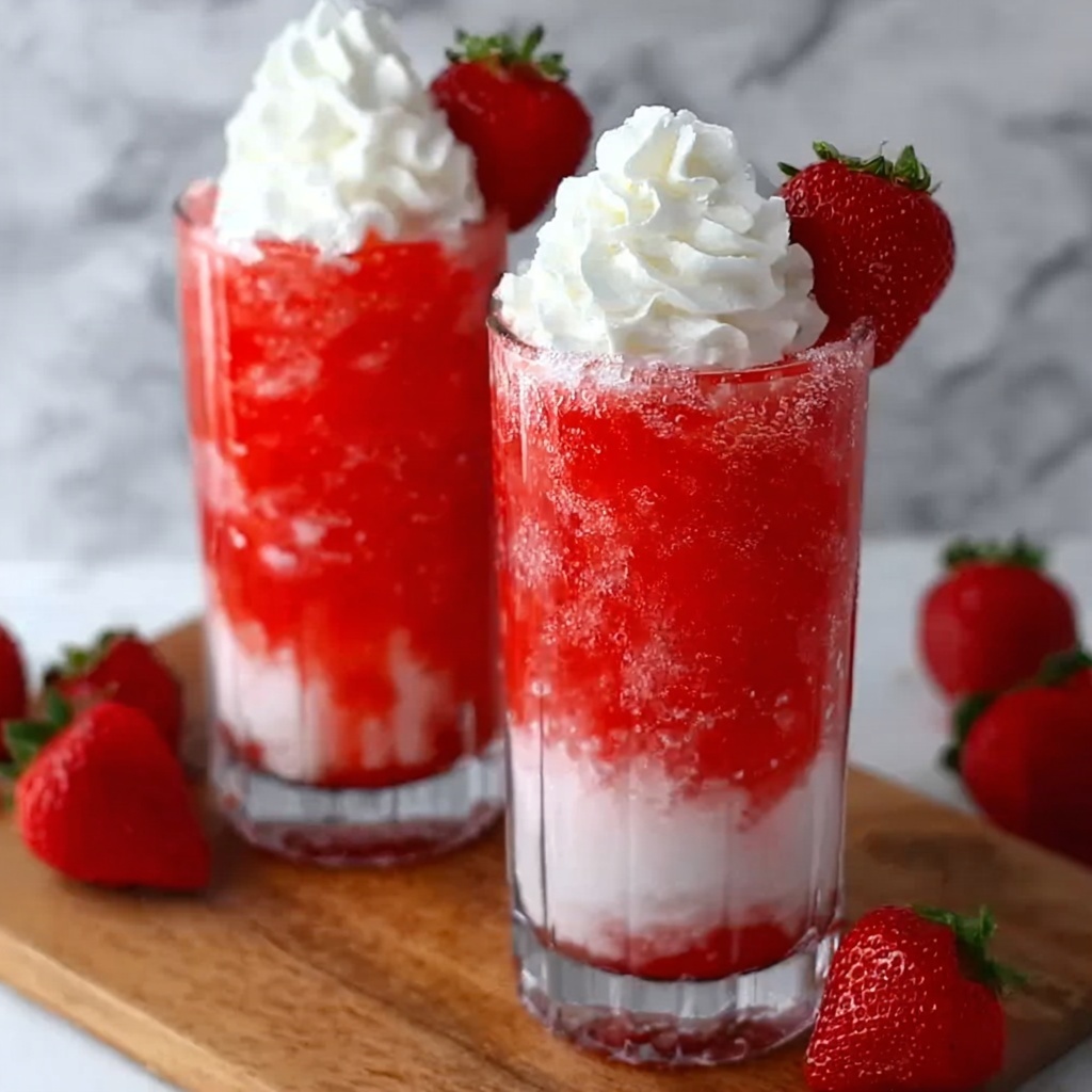 Strawberry Soda with Vanilla Creamer Recipe - Recipe Image