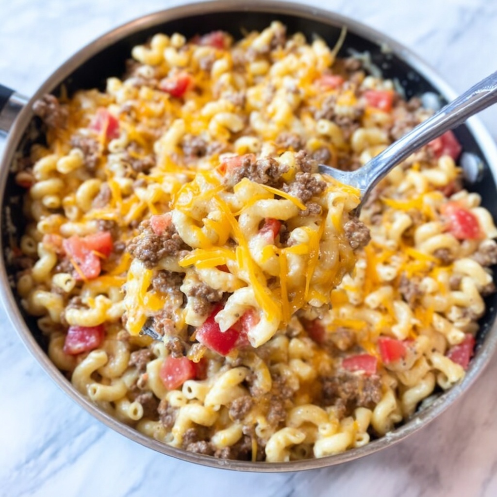 Cheeseburger Skillet Magic: 25-Min Comfort Food Delight Recipe - Recipe Image
