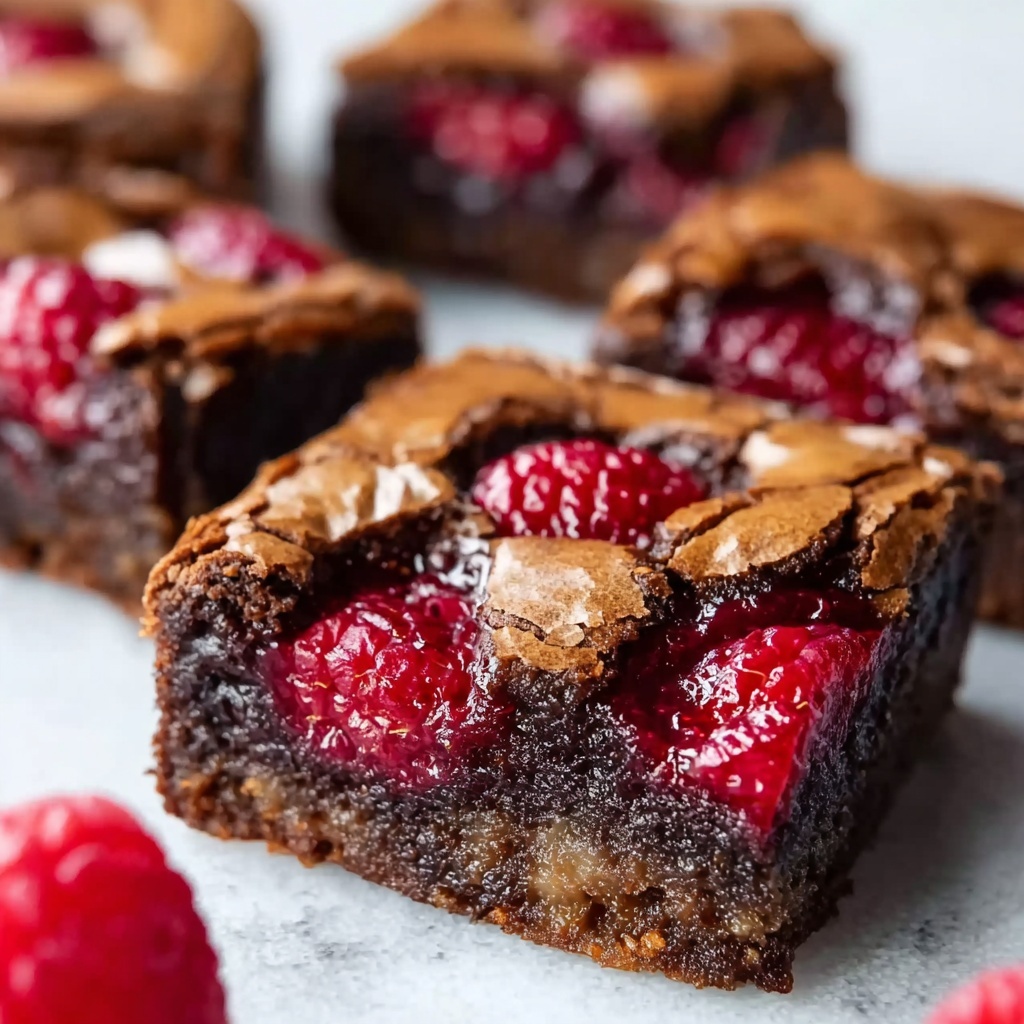 Fudgy Raspberry Swirl Brownies Recipe - Recipe Image
