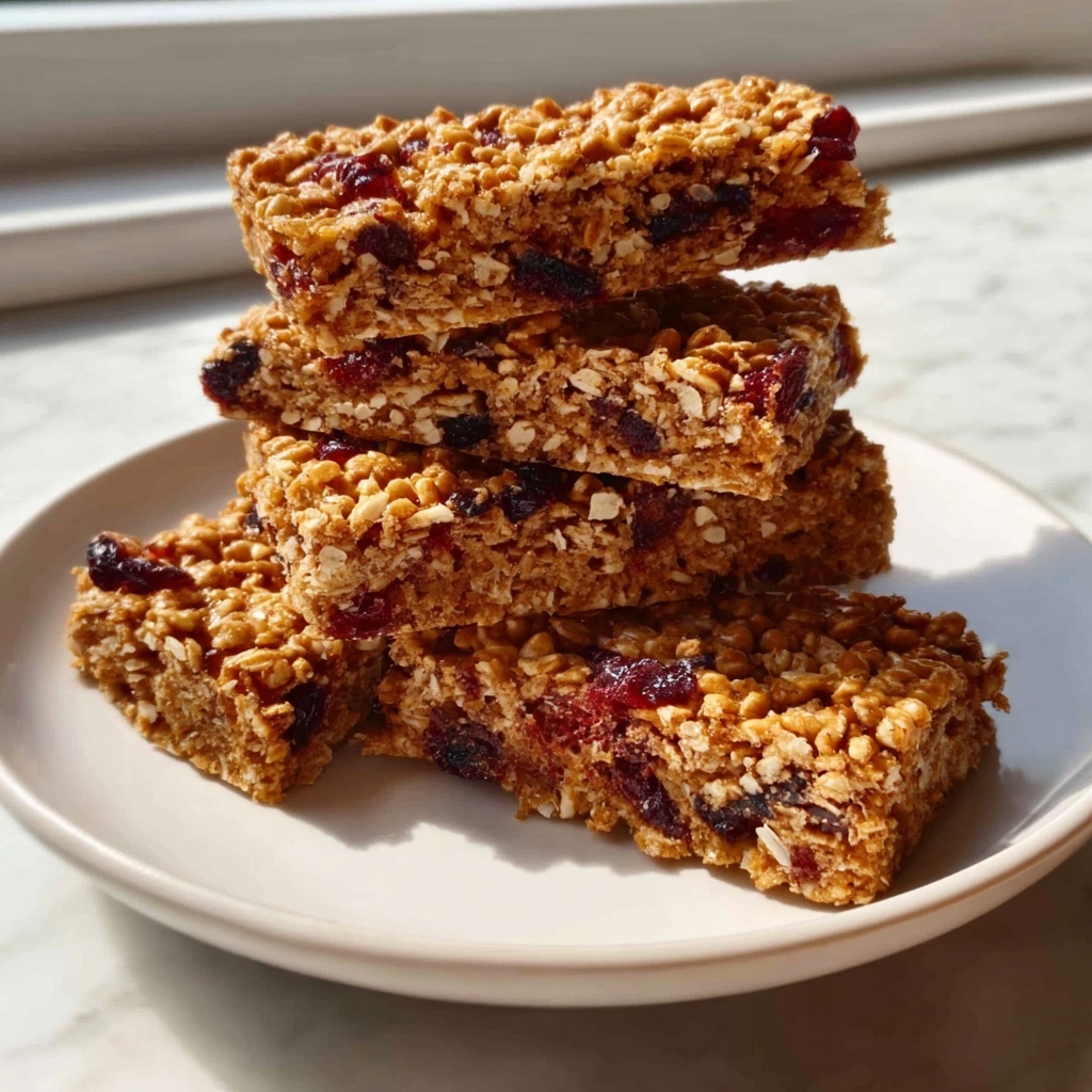 Vegan Gluten-Free Oat Breakfast Bars Recipe - Recipe Image