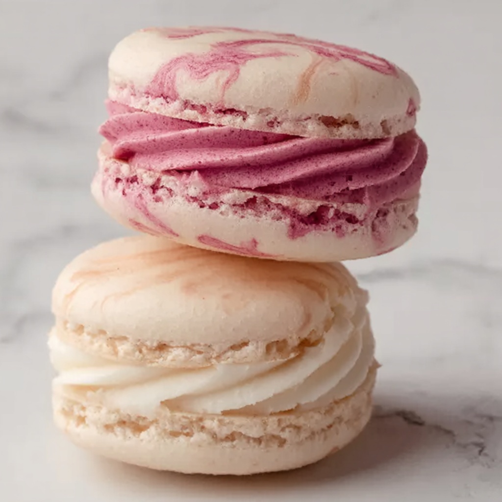 White Chocolate Raspberry Macarons Recipe - Recipe Image