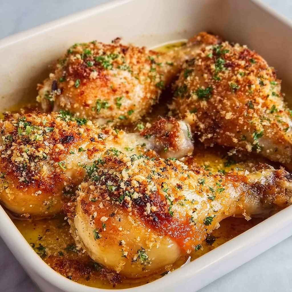 Garlic Parmesan Chicken Legs Recipe - Recipe Image
