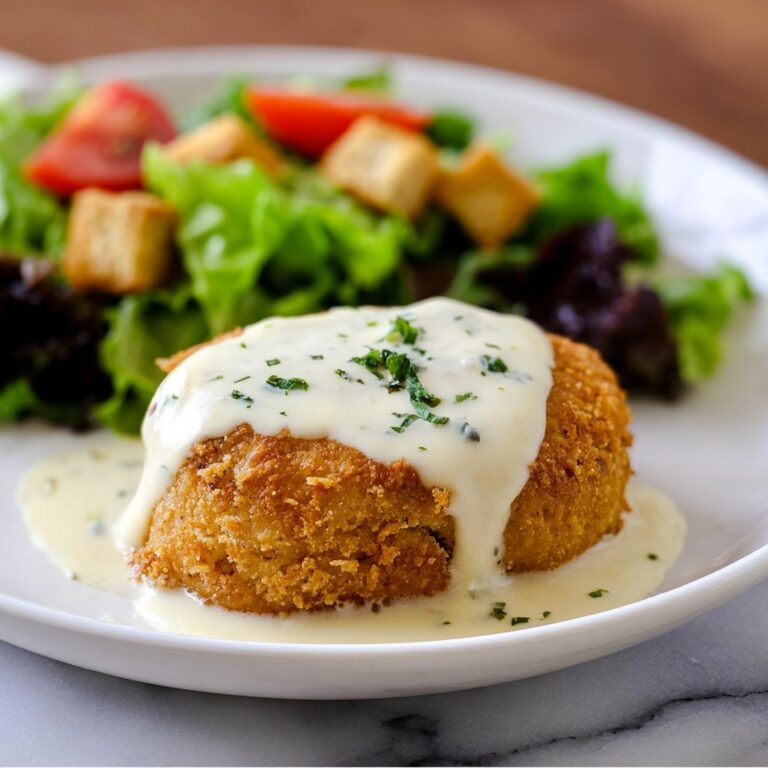 Chicken Pillows with Creamy Parmesan Sauce Recipe