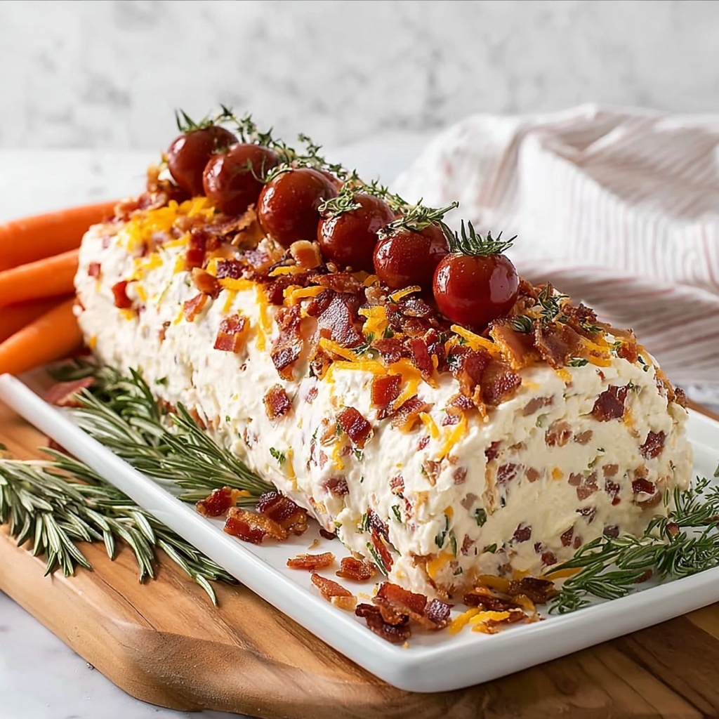 Antipasto Cream Cheese Log Recipe - Recipe Image