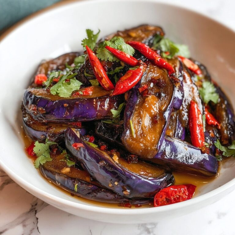 Homemade Chinese Spicy Garlic Eggplant Recipe