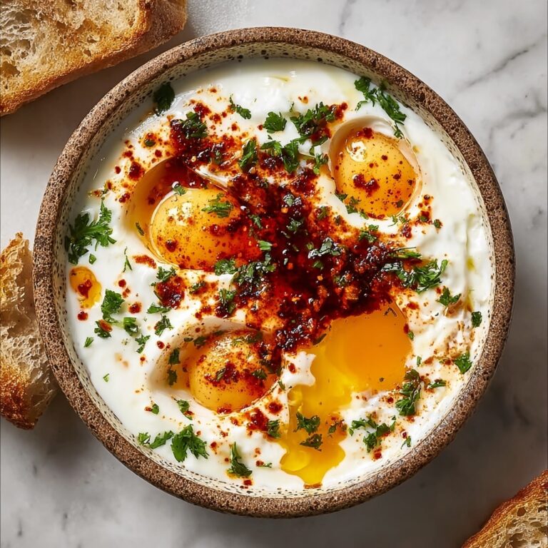 Turkish Eggs with Creamy Yogurt & Spiced Butter Sauce Recipe