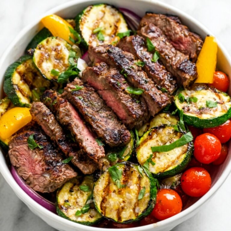 Sizzling Steak with Roasted Veggies Recipe
