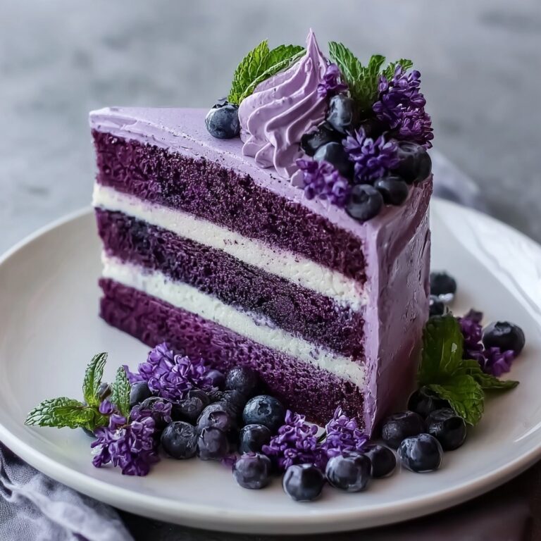 Purple Velvet Cake with Cream Cheese Frosting Recipe