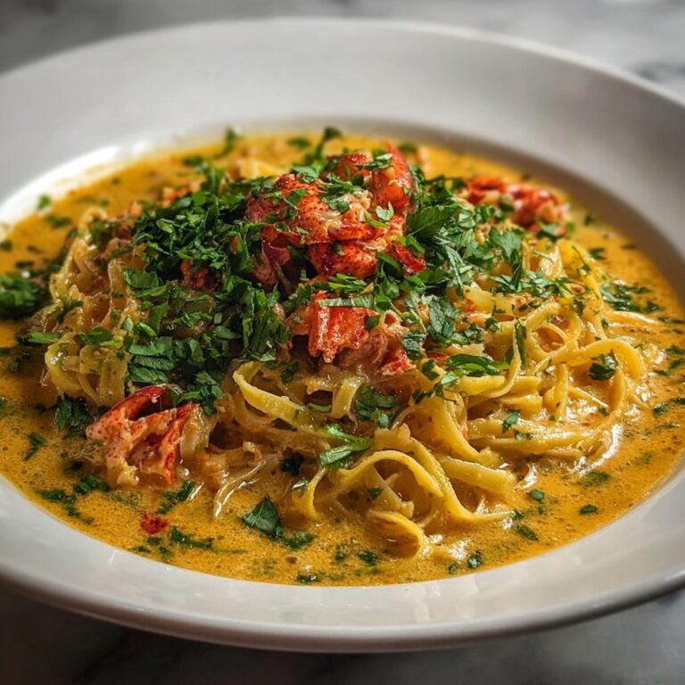 Creamy Lobster Curry Pasta Recipe