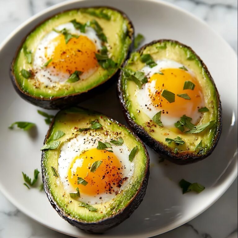 Keto Baked Egg Avocado Boats Recipe