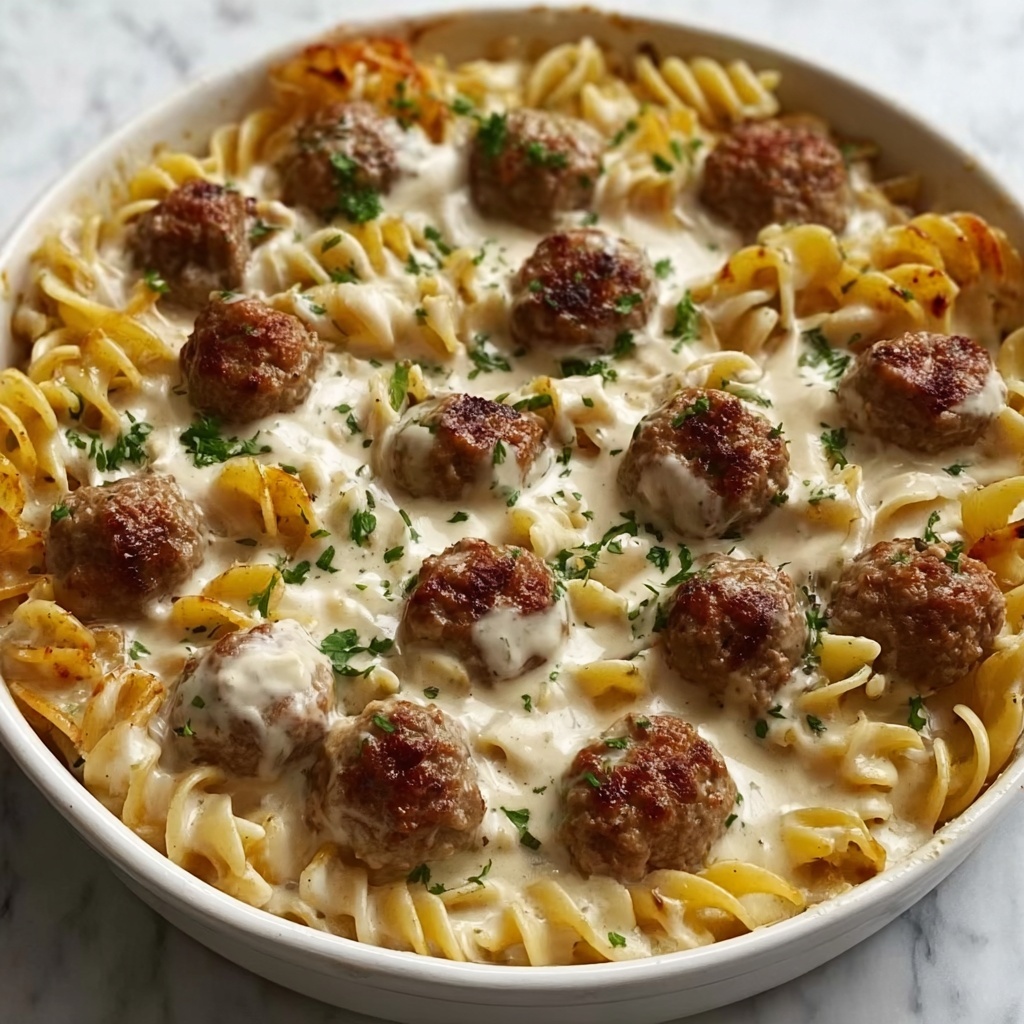 Swedish Meatball Noodle Bake Recipe - Recipe Image