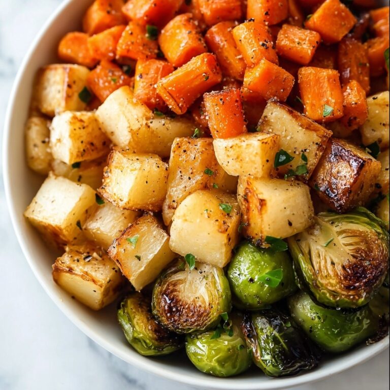 Maple Roasted Vegetables with Apples and Sweet Potatoes Recipe