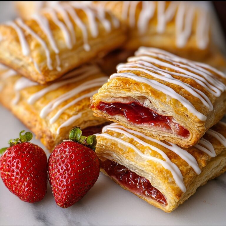 Easy Strawberry Toaster Strudels with Icing Recipe