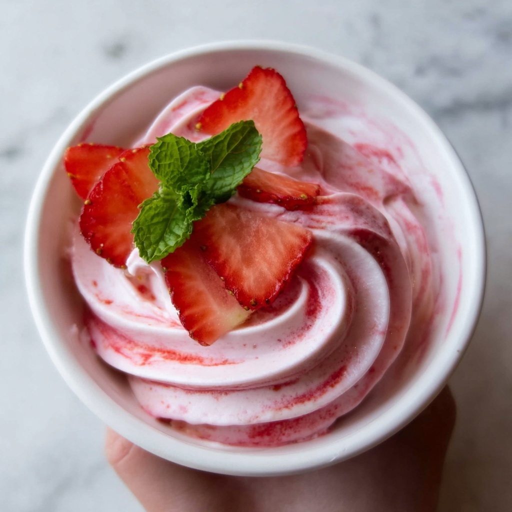 Strawberry Frozen Yogurt Recipe - Recipe Image