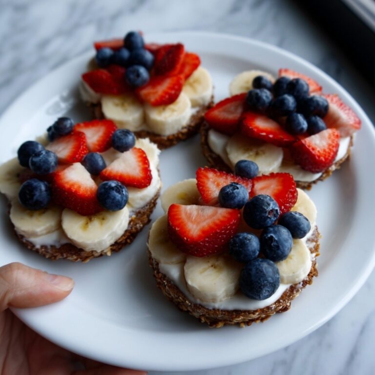 Red White and Blue Mini Fruit Pizzas Recipe