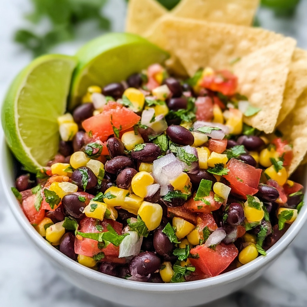 Zesty Black Bean Corn Salsa Recipe - Recipe Image
