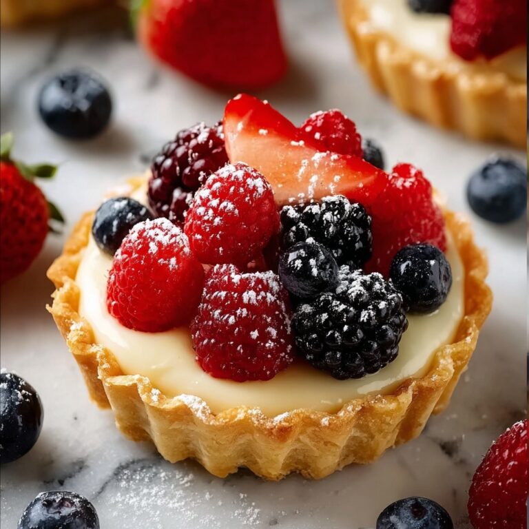 Mini Fruit Tarts with Pastry Cream Recipe
