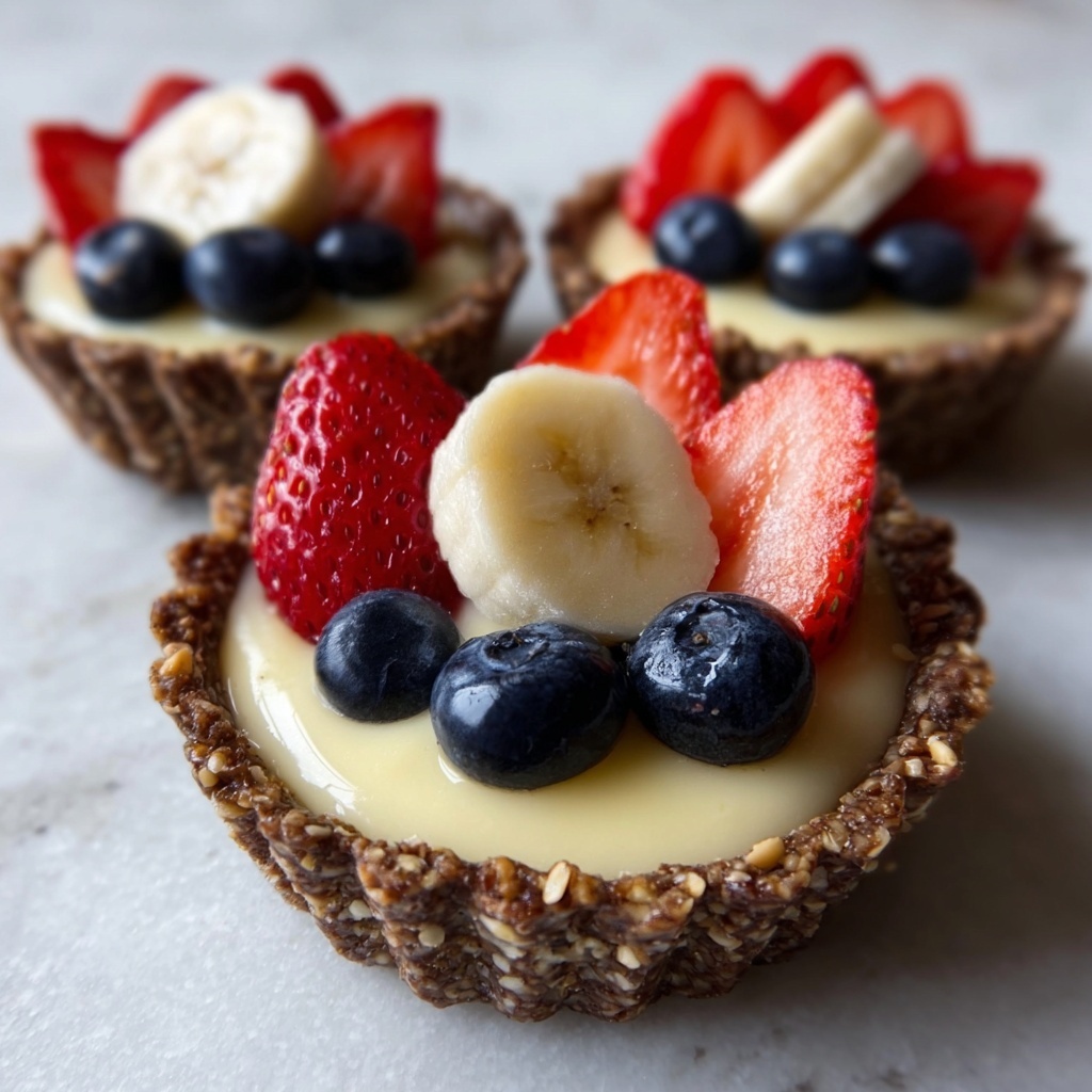 Vegan Gluten-Free Cheesecake Tarts with Fresh Fruit Recipe - Recipe Image