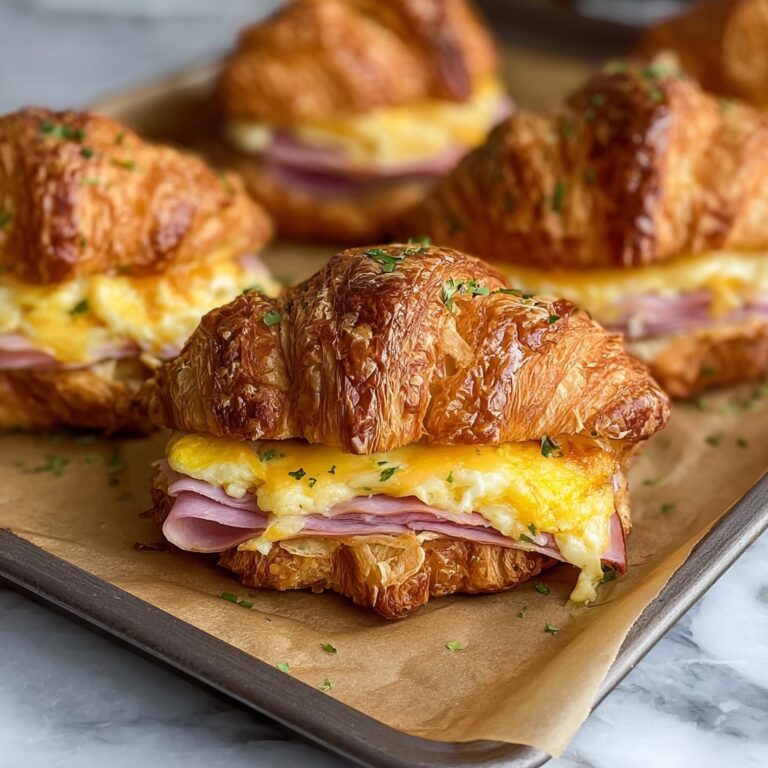 Garlic Herb Croissant Breakfast Bake Recipe