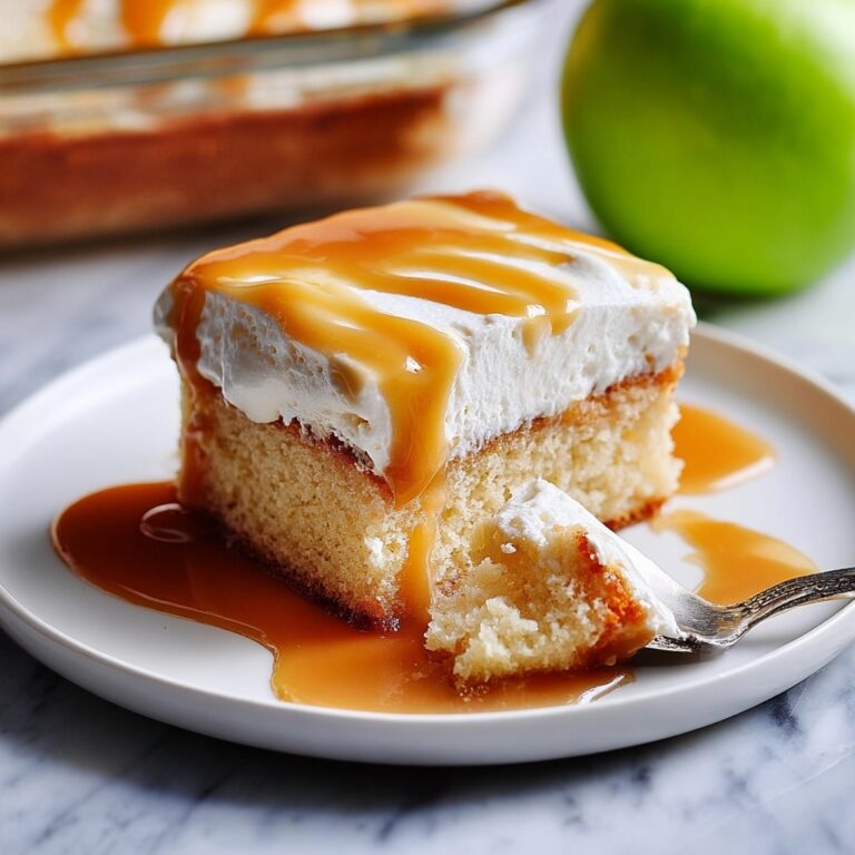 Caramel Apple Poke Cake Recipe