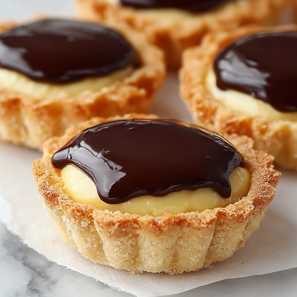 Decadent Chocolate Custard Tarts Recipe - Recipe Image