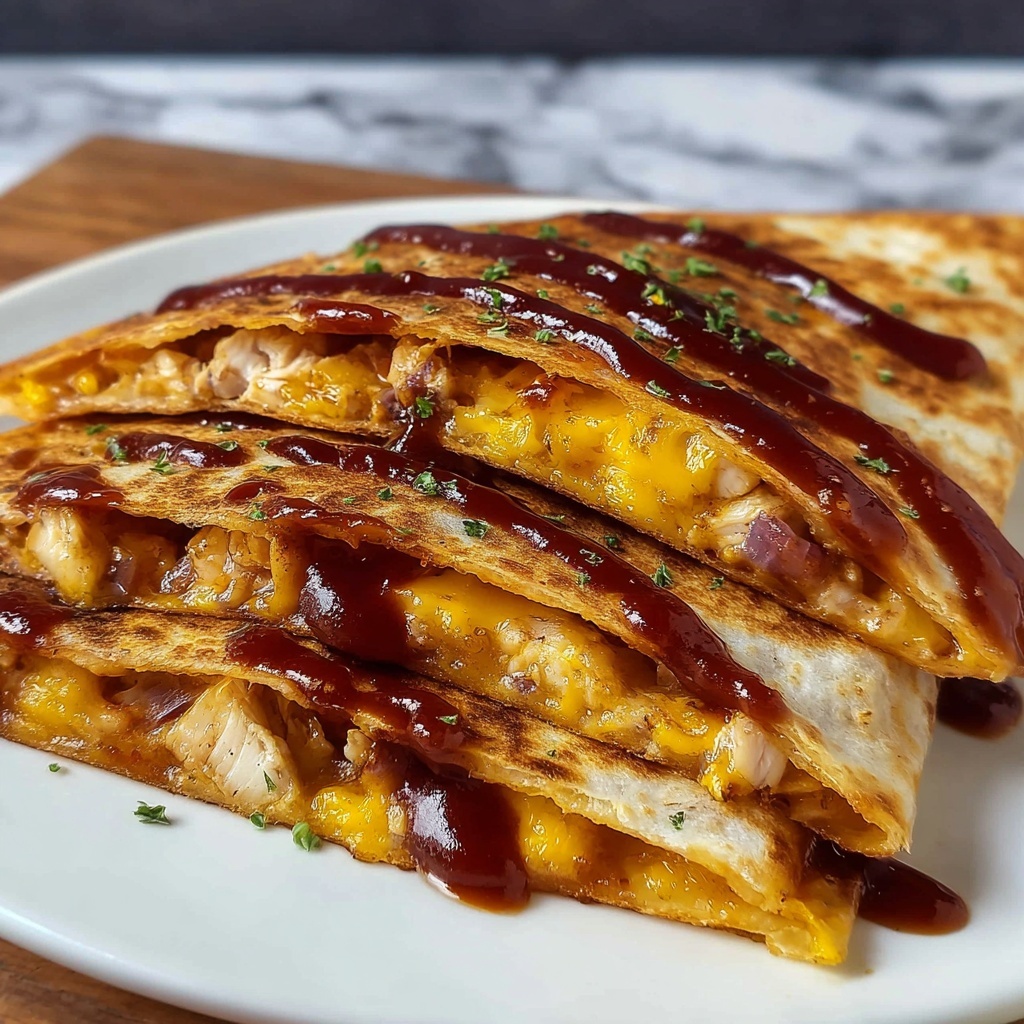 Hot Honey BBQ Chicken Quesadillas Recipe - Recipe Image