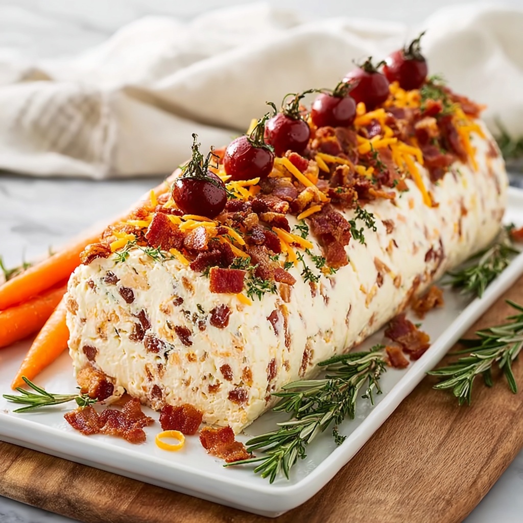 Antipasto Cream Cheese Log Recipe - Recipe Image