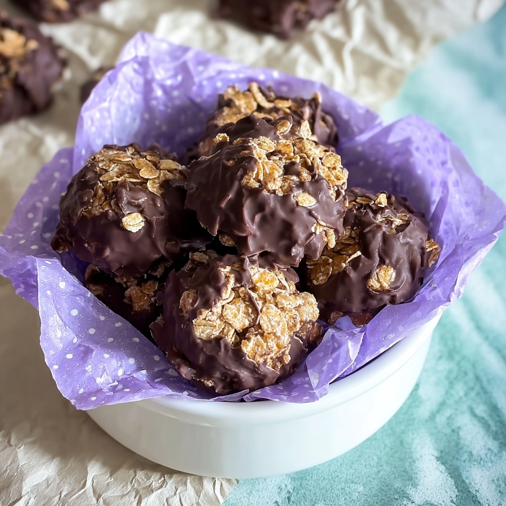 Irresistible Peanut Butter Chocolate Corn Flakes Clusters Recipe - Recipe Image