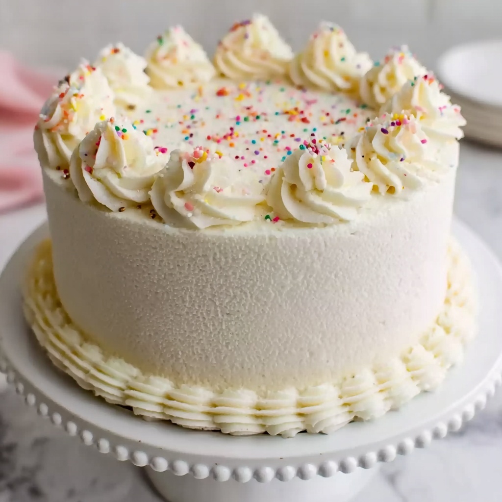 Classic White Cake Recipe - Recipe Image