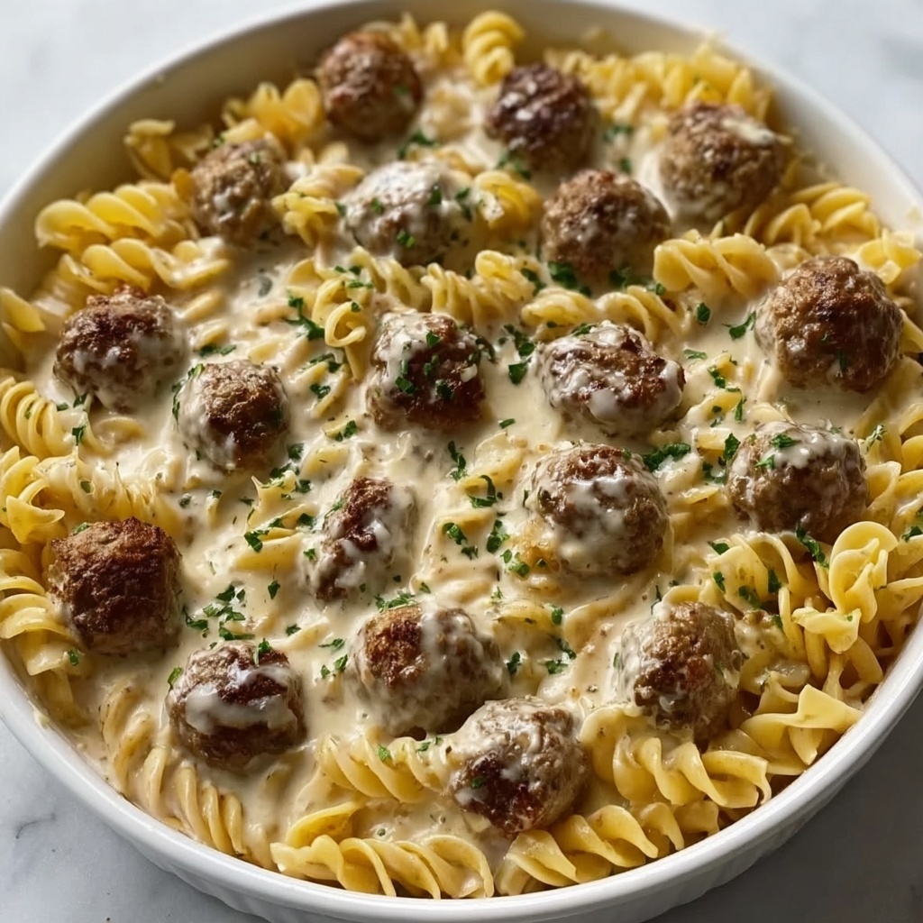 Swedish Meatball Noodle Bake Recipe - Recipe Image