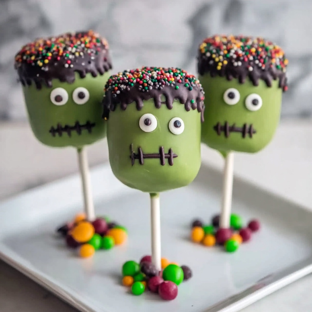 Frankenstein Cake Pops Recipe - Recipe Image