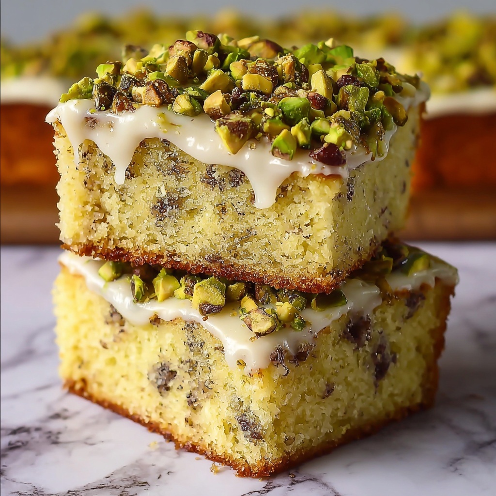 Lemon Pistachio Milk Cake Recipe - Recipe Image