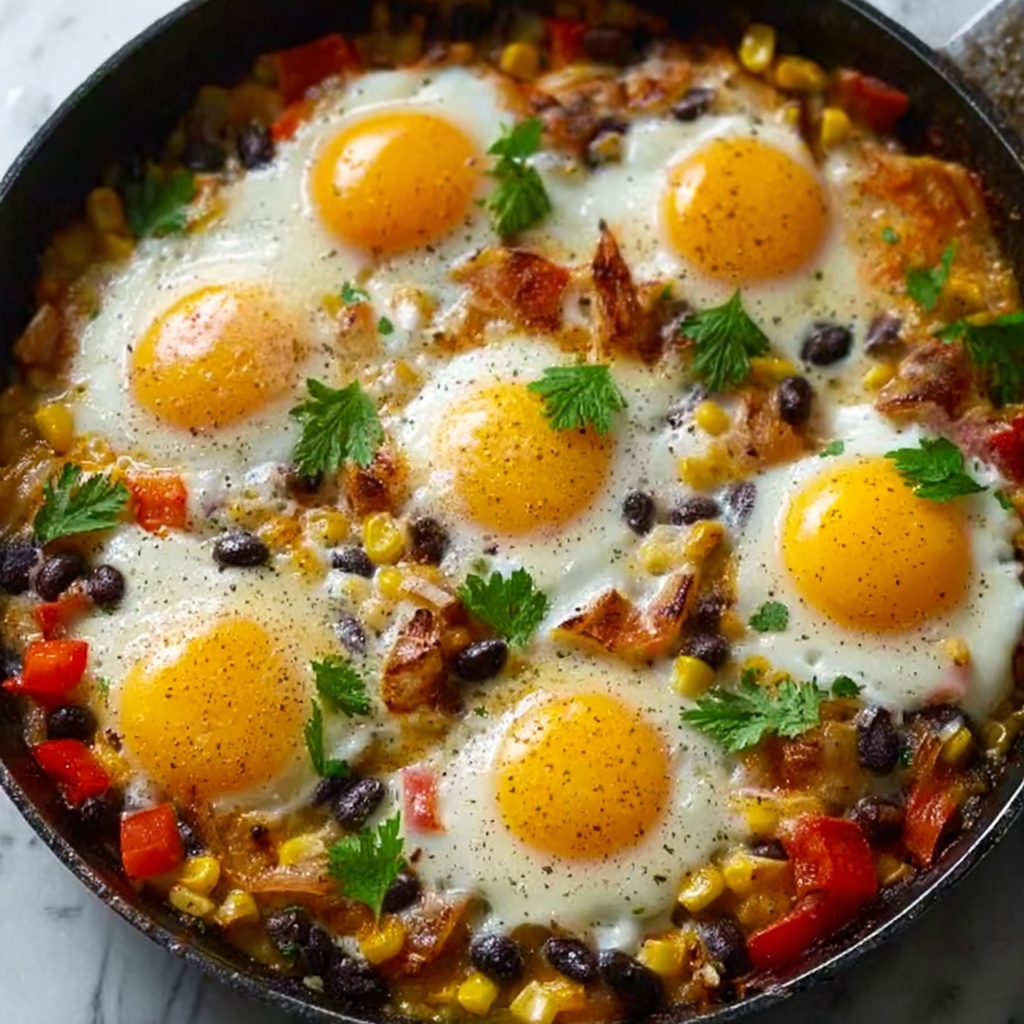 Simple Loaded Breakfast Skillet Recipe - Recipe Image
