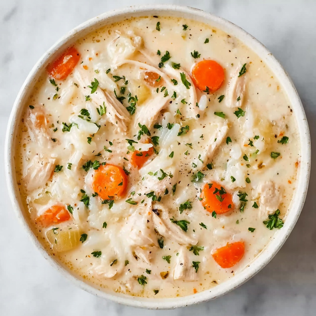 Creamy Chicken and Rice Soup Recipe - Recipe Image